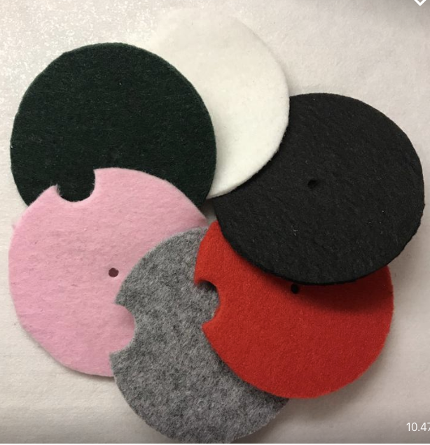 Coloured felt padding for foil/sabre